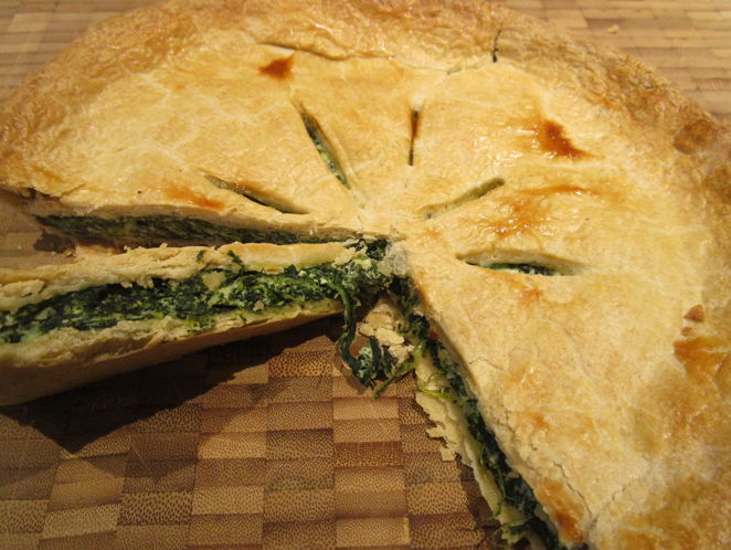 Spinach, Ricotta And Mint Pie